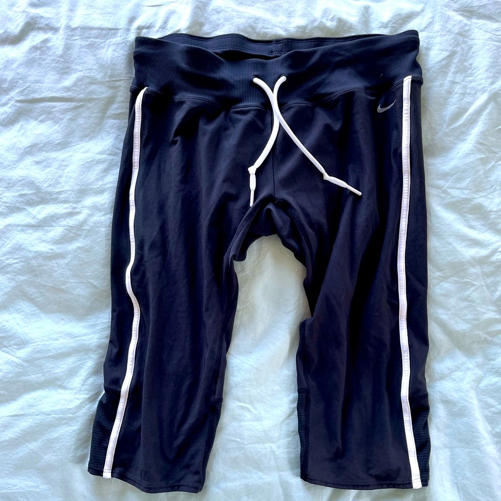 Nike Fit Dry Padded Cycling Bike Capris Large L 12-14